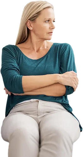 Woman angry at her husband